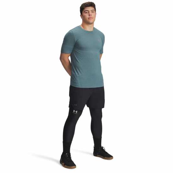 Under Armour Armour Ua Vanish Elite Seamless Short Sleeve Men's Jasper Blue Мъжки дрехи за фитнес
