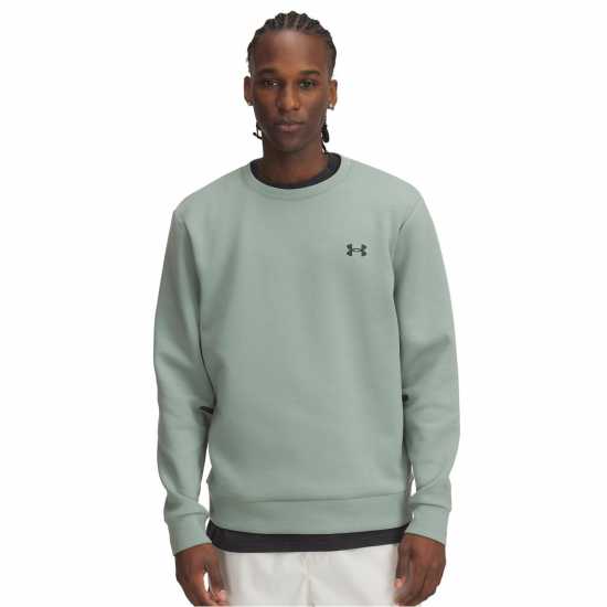 Under Armour Unstoppable Fleece Long-Sleeve T-Shirt Зелено/Черно Under Armour Unstoppable Fleece Long-Sleeve T-Shirt Зелено/Черно