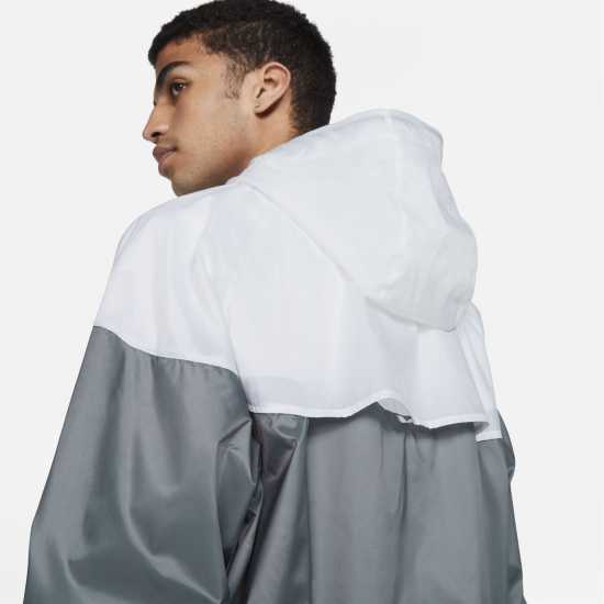 Sportswear Windrunner Men's Hooded Jacket Grey/White Мъжки грейки