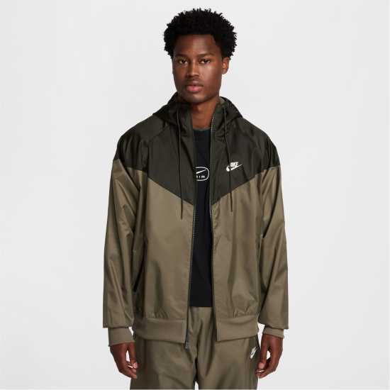 Nike Яке С Качулка Sportswear Windrunner Men's Hooded Jacket Олива/Черно Мъжки якета и палта