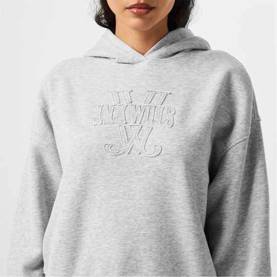 Jack Wills Jw Slouchy Hoodie Сив марл Jack Wills Jw Slouchy Hoodie Сив марл