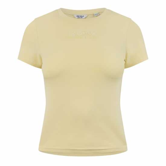 Jack Wills Jw Graphic Slim Fit T-Shirt Бяло жълто 