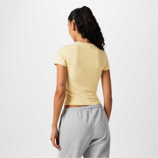 Jack Wills Jw Graphic Slim Fit T-Shirt Бяло жълто 