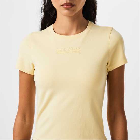 Jack Wills Jw Graphic Slim Fit T-Shirt Бяло жълто 