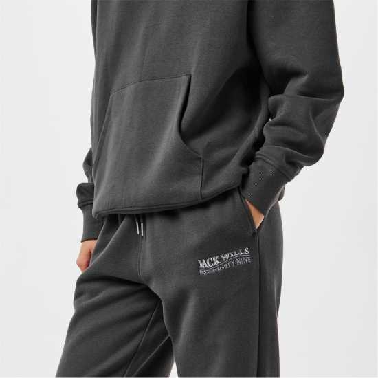 Jack Wills Women's Loose Embellished Logo Closed Hem Fleece Joggers Ейфеловата кула 