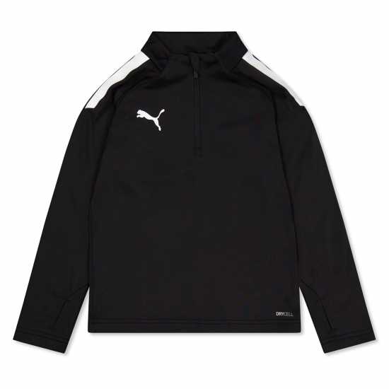 Puma Teamliga 1/4 Zip Top Jr Черно Пума-Пума 