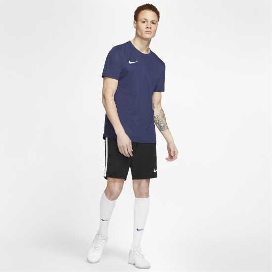 Nike Dri-FIT Park 7 Men's Short-Sleeve Soccer Jersey (Stock) MIDNIGHT NAVY/W - Мъжки ризи