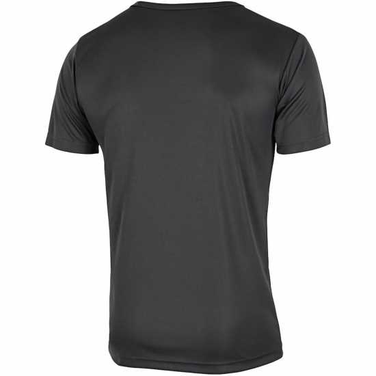 Puma Individual Rise Logo T-Shirt Adults Асфалт-пума Бл Мъжки тениски с яка