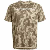 Under Armour Tech Camo Short-Sleeve Performance Gym Top  