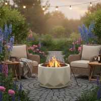 Linea Round Mgo Firepit63  