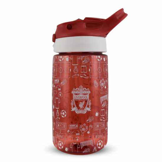 Футболно Шише За Вода Team Kids' 480Ml Plastic Football Water Bottle Liverpool Футболно Шише За Вода Team Kids' 480Ml Plastic Football Water Bottle Liverpool