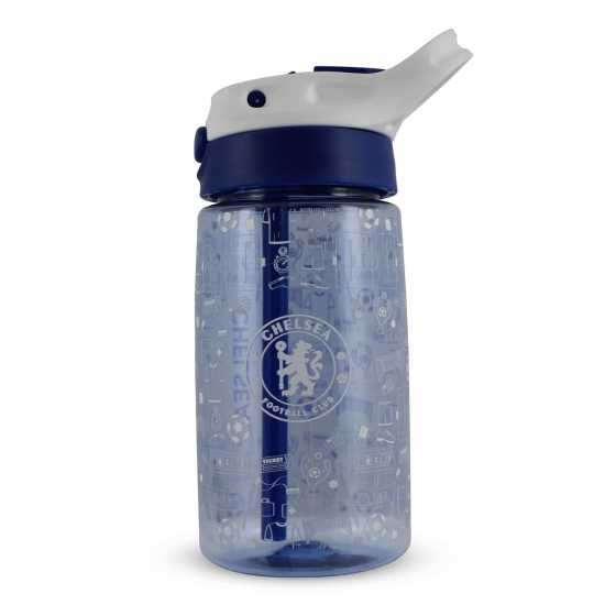 Футболно Шише За Вода Team Kids' 480Ml Plastic Football Water Bottle Chelsea Футболно Шише За Вода Team Kids' 480Ml Plastic Football Water Bottle Chelsea