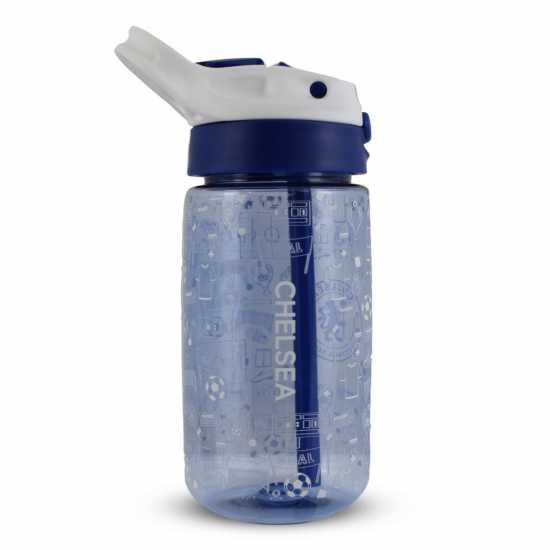 Футболно Шише За Вода Team Kids' 480Ml Plastic Football Water Bottle Chelsea Футболно Шише За Вода Team Kids' 480Ml Plastic Football Water Bottle Chelsea