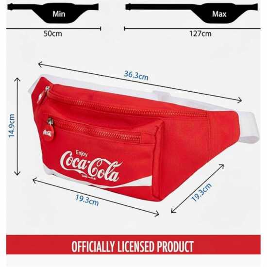 Coca-Cola Officially Licensed Waist Bag Unisex Coca-Cola Officially Licensed Waist Bag Unisex