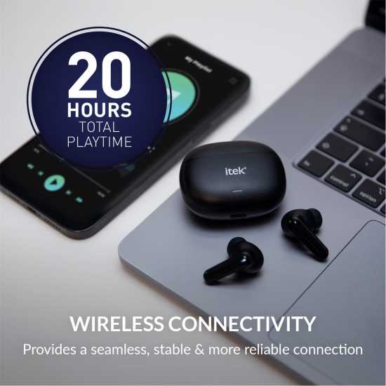 Itek In-Ear Headphones With Case Itek In-Ear Headphones With Case