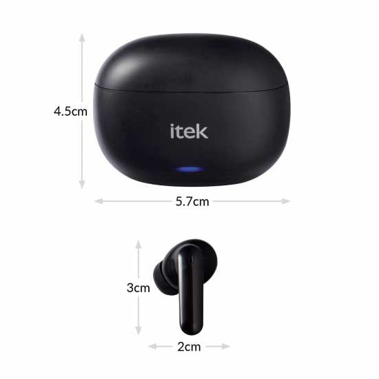 Itek In-Ear Headphones With Case Itek In-Ear Headphones With Case