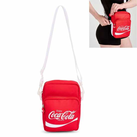 Чанта За Рамо Coca-Cola Officially Licensed Shoulder Bag Unisex Чанта За Рамо Coca-Cola Officially Licensed Shoulder Bag Unisex