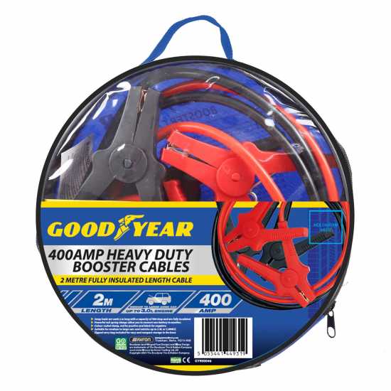Goodyear Hd Booster Cables 400Amp 2 Metres  
