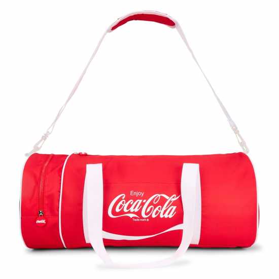 Цилиндрична Чанта Coca-Cola Officially Licensed Barrel Bag Unisex Цилиндрична Чанта Coca-Cola Officially Licensed Barrel Bag Unisex