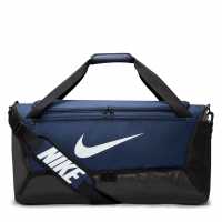 Nike Brasilia Medium Holdall Морско синьо/Бяло Сакове
