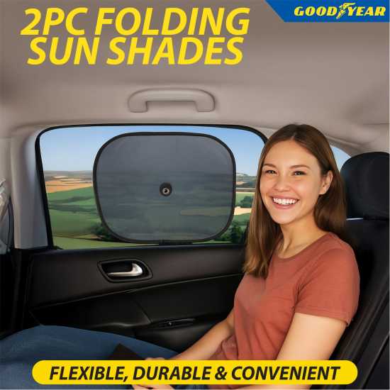 Goodyear 2 Piece Folding Sun Shade  