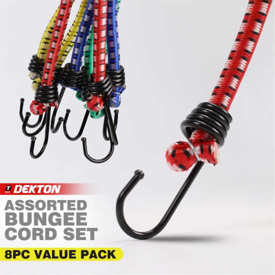 Dekton 8 Piece Bungee Cord Set  