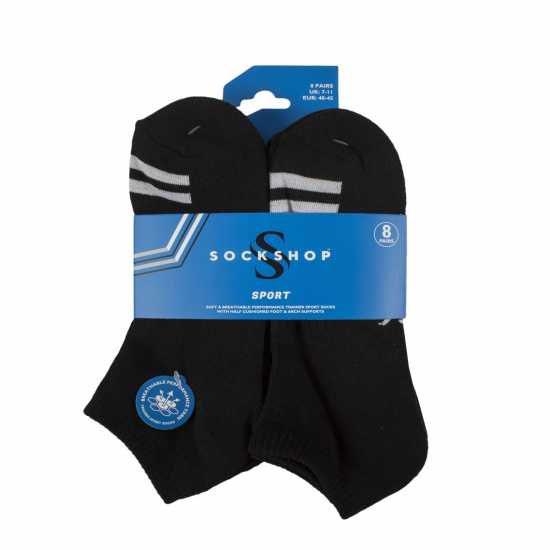 Sockshop Men's Sport Trainer Socks Черно 