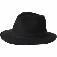 Мъжка Шапка Jack And Jones Fedora Hat Mens Черно Шапки с козирка