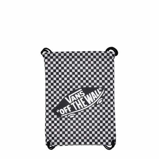 Сак С Връв Vans Benched Black Drawstring Bags Шахматна дъска 