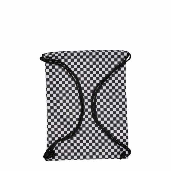 Сак С Връв Vans Benched Black Drawstring Bags Шахматна дъска 