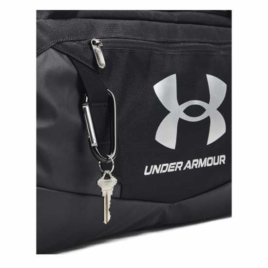 Under Armour Сак Undeniable 5.0 Small Duffle Bag Черно/сребро Дамски чанти