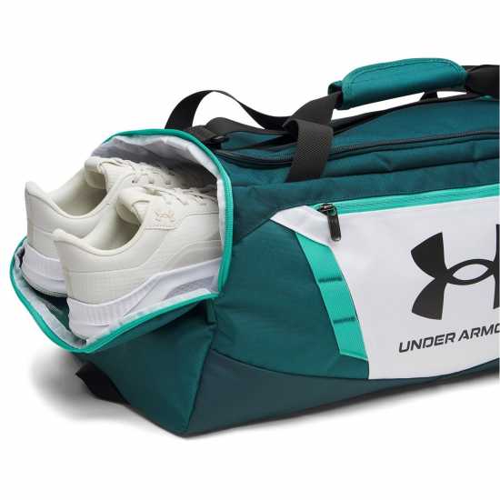 Under Armour Сак Undeniable 5.0 Small Duffle Bag White/Grn/Black Under Armour Сак Undeniable 5.0 Small Duffle Bag White/Grn/Black