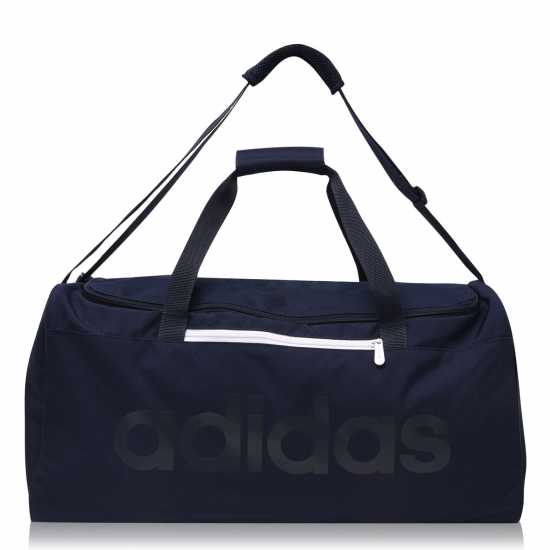 Дамски чанти Adidas Сак Essentials Linear Duffle Bag Medium Кралско морско/бяло Adidas Сак Essentials Linear Duffle Bag Medium Кралско морско/бяло Дамски чанти