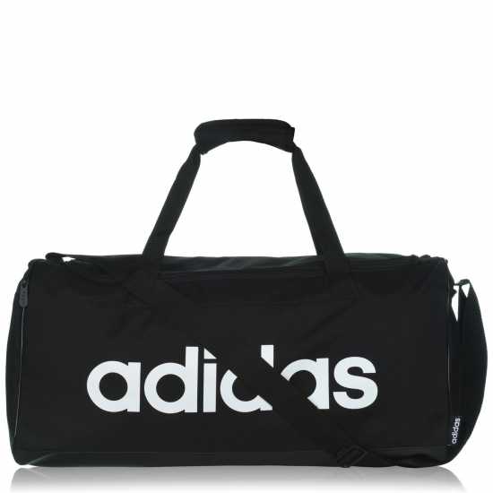 Дамски чанти Adidas Сак Essentials Linear Duffle Bag Medium Черно/Бяло Adidas Сак Essentials Linear Duffle Bag Medium Черно/Бяло Дамски чанти