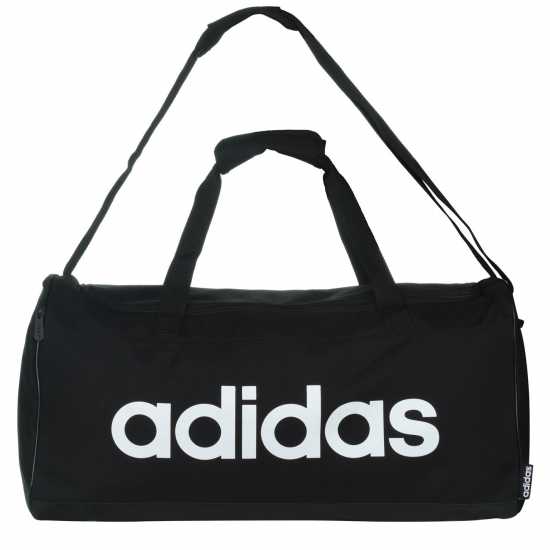 Дамски чанти Adidas Сак Essentials Linear Duffle Bag Medium Черно/Бяло Adidas Сак Essentials Linear Duffle Bag Medium Черно/Бяло Дамски чанти