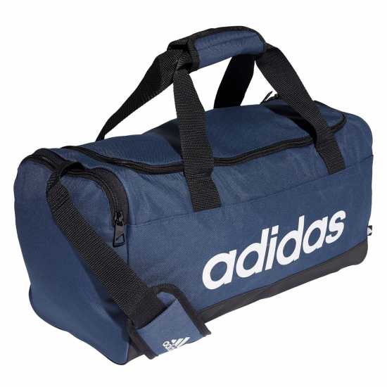 Adidas Linear Duffel Bag Small Crew Navy/White Дамски чанти