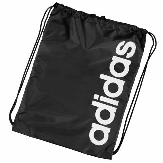 Adidas Чанта За Спорт Essentials Linear Gym Sack Черно/Бяло Дамски чанти