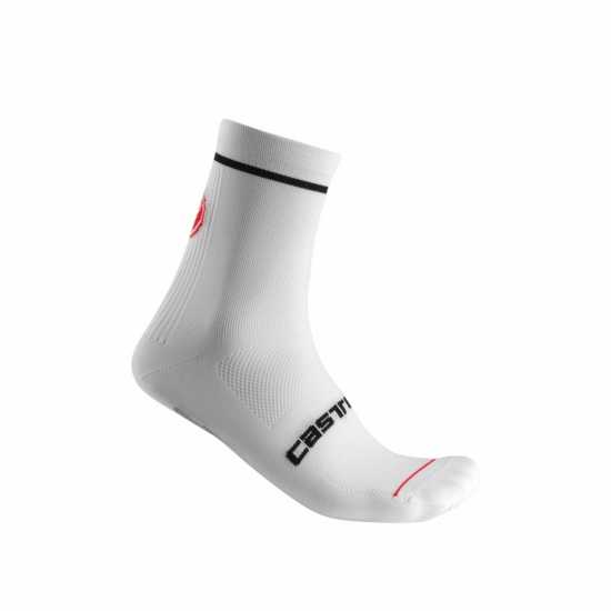 Мъжки чорапи Castelli Entrata 13 Socks Бяло Castelli Entrata 13 Socks Бяло Мъжки чорапи