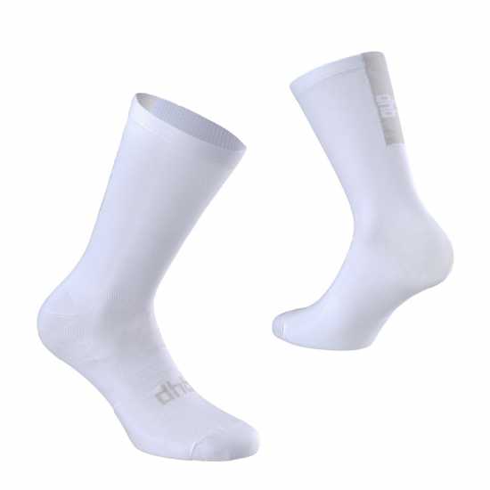 Мъжки чорапи Dhb Summer Lite Aeron Tall Sock Бяло/Сиво Dhb Summer Lite Aeron Tall Sock Бяло/Сиво Мъжки чорапи