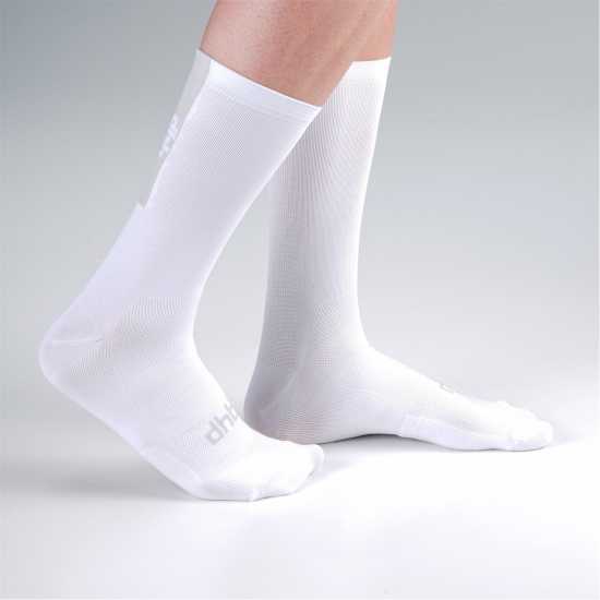 Мъжки чорапи Dhb Summer Lite Aeron Tall Sock Бяло/Сиво Dhb Summer Lite Aeron Tall Sock Бяло/Сиво Мъжки чорапи