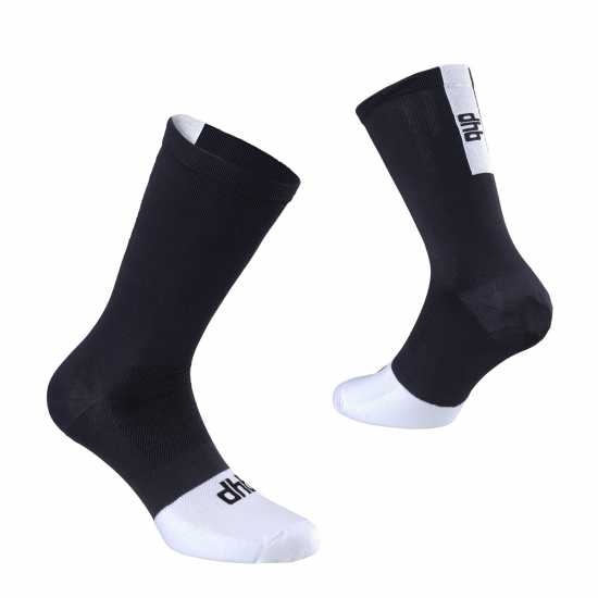Dhb Summer Lite Aeron Tall Sock Черно/Бяло Мъжки чорапи