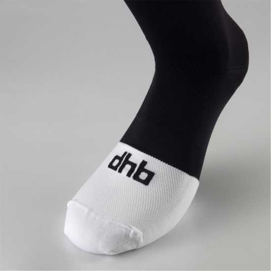 Dhb Summer Lite Aeron Tall Sock Черно/Бяло Мъжки чорапи