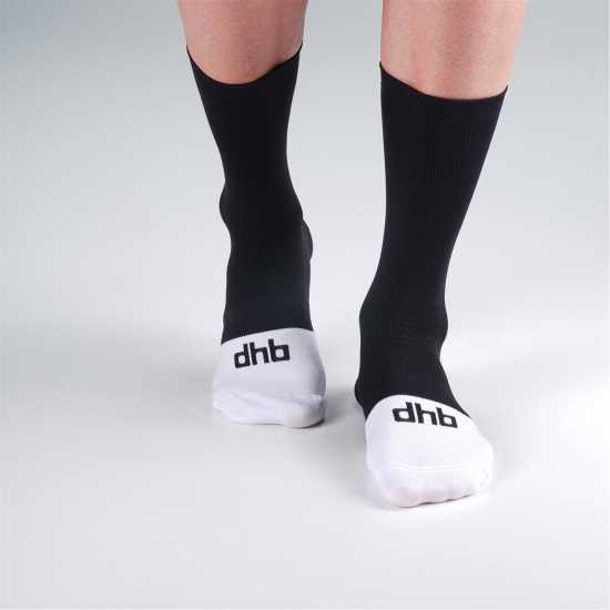 Dhb Summer Lite Aeron Tall Sock Черно/Бяло Мъжки чорапи