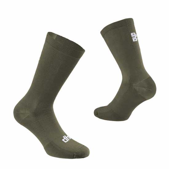 Dhb Summer Lite Aeron Tall Sock Зелено Комбу Мъжки чорапи