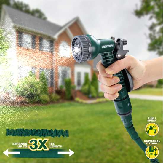 75Ft Expandable Garden Hose And Spray Gun Set 75Ft Expandable Garden Hose And Spray Gun Set