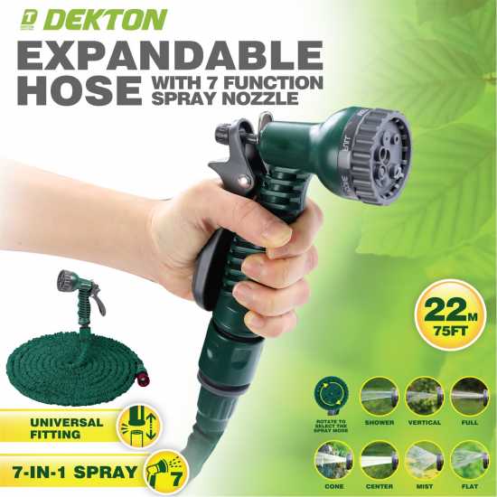 75Ft Expandable Garden Hose And Spray Gun Set 75Ft Expandable Garden Hose And Spray Gun Set