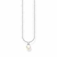 Thomas Sabo Silver Pearl Drop Necklace