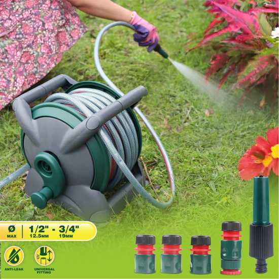 20M Hose Reel Cart With Nozzle Kit 20M Hose Reel Cart With Nozzle Kit