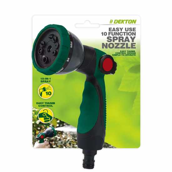 Dekton Easy Use 10 Function Spray Nozzle  