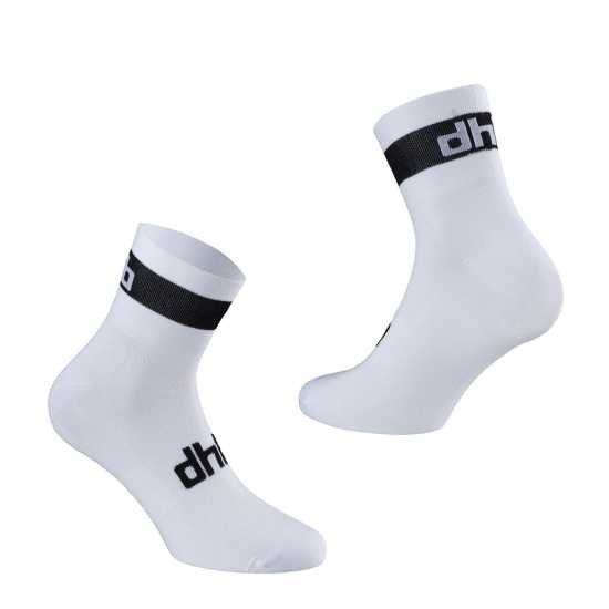 Dhb Essential Summer Cycling Socks Бяло/Черно Мъжки чорапи